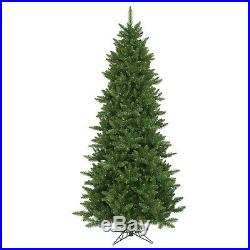 Vickerman Camdon Fir 8.5' Green Artificial Slim Christmas Tree with Stand
