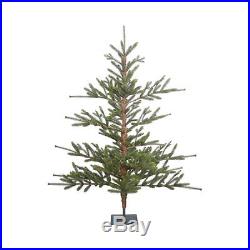 Vickerman G152250 5-ft Bed Rock Pine Full Green Christmas Tree in a Metal Stand