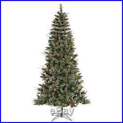 Vickerman Snow Tip Berry Pre-Lit Artificial Christmas Tree