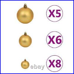 VidaXL Artificial Christmas Tree with LEDs&Ball Set 59.1 Green