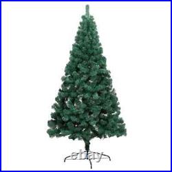 VidaXL Artificial Half Christmas Tree with LEDs&Ball Set Green 47.2