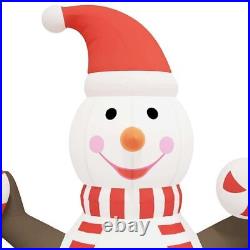 VidaXL Christmas Inflatable Snowman with LEDs 248