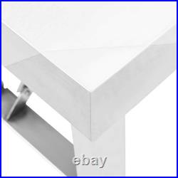 VidaXL Kitchen Folding Work Table 34x24x32 Stainless Steel