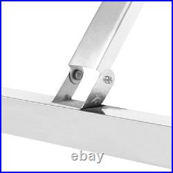 VidaXL Kitchen Folding Work Table 34x24x32 Stainless Steel