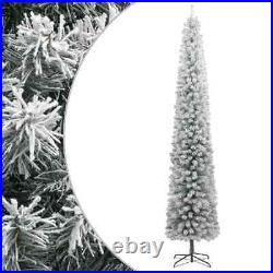 VidaXL Slim Christmas Tree with Stand and Flocked Snow 118.1 PVC SPM