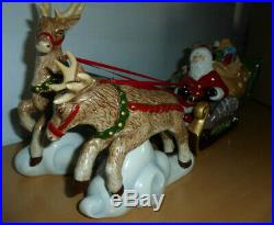 Villeroy & Boch großer Santa Schlitten Christmas Toys Weihnacht Deko Porzellan