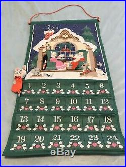 Vintage1987 AVON COUNTDOWN to CHRISTMAS ADVENT CALENDARWITH MOUSE