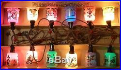 Vintage 12 String Mazda Mickey Mouse lantern Christmas tree lights working F1