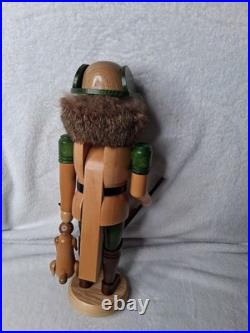 Vintage 14 EKM Germany Nutcracker Forester With Rabbit -Very Good Condition Vintage 14 EKM Germany Nutcracker Forester With Rabbit -Very Good Condition