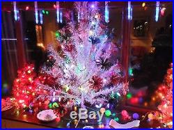 Vintage 1950s 1960s William Grafton ANGEL PINE POM POM Tinsel Christmas Tree