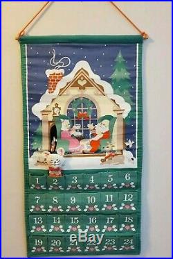 Vintage 1987 Avon Countdown to Christmas Advent Calendar With Mouse- EUC
