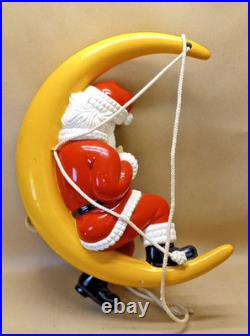 Vintage 1987 Barthelmess Inc Santa Claus Sleeping on The Moon Christmas RARE