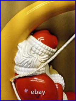 Vintage 1987 Barthelmess Inc Santa Claus Sleeping on The Moon Christmas RARE