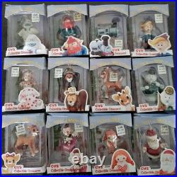 Vintage 1999 Enesco-CVS Rudolph & Island of Misfit Toys Ornament Set 12 Pieces