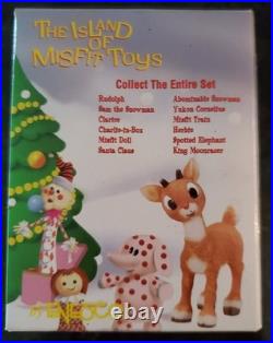 Vintage 1999 Enesco-CVS Rudolph & Island of Misfit Toys Ornament Set 12 Pieces