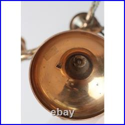 Vintage 5-Arm Brass Candelabra with Rope & Tassel Detail, Tapered-Candle Holder Vintage 5-Arm Brass Candelabra with Rope & Tassel Detail, Tapered-Candle Holder