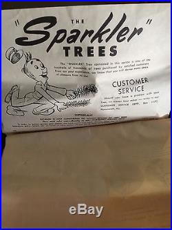 Vintage 6'FT Sparkler Pom Pom (#M-91) 91 Branches Aluminum Christmas Tree
