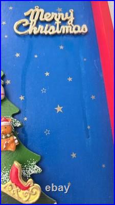 Vintage Advent Christmas Tree Magnetic Wooden NOT COMPLETE READ