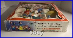 Vintage Alderbrook Snow White And The Seven Dwarfs Hanging Christmas Ornaments