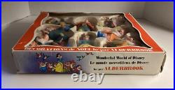 Vintage Alderbrook Snow White And The Seven Dwarfs Hanging Christmas Ornaments