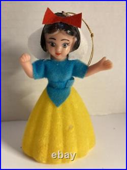 Vintage Alderbrook Snow White And The Seven Dwarfs Hanging Christmas Ornaments