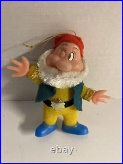 Vintage Alderbrook Snow White And The Seven Dwarfs Hanging Christmas Ornaments