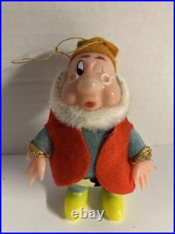 Vintage Alderbrook Snow White And The Seven Dwarfs Hanging Christmas Ornaments
