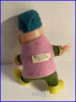 Vintage Alderbrook Snow White And The Seven Dwarfs Hanging Christmas Ornaments