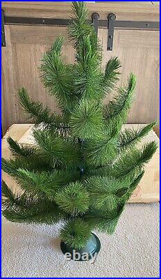 Vintage American Tree & Wreath Company Christmas Tree 3′ Tall Bottle Brush
