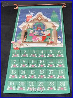 Vintage Avon 1987 Christmas Advent Calendar WITH Mouse 12.5 x 24 Free Ship