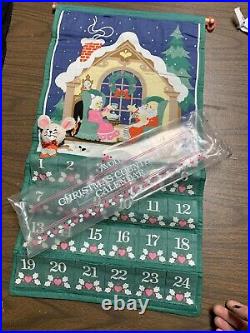 Vintage Avon 1987 Countdown to Christmas Advent Calendar With Mouse Holiday