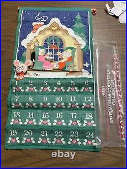 Vintage Avon 1987 Countdown to Christmas Advent Calendar With Mouse Holiday