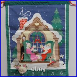 Vintage Avon Christmas Advent Calendar Santa Mrs Claus with Original Mouse HTF