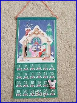 Vintage Avon Christmas Count Down Calendar Advent Calendar With Mouse