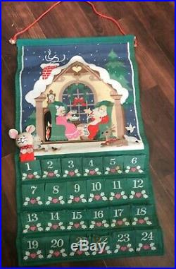 Vintage Avon Countdown To Christmas Advent Calendar & Mouse 1987 See Description