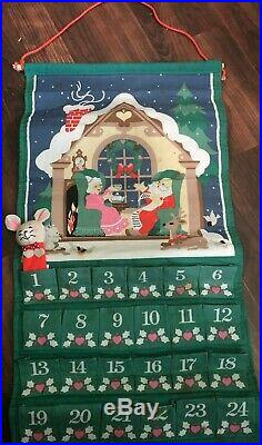 Vintage Avon Countdown To Christmas Advent Calendar & Mouse 1987 See Description