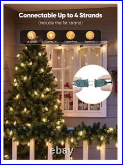 Vintage C9 LED Christmas Lights Outdoor, 150 Ft, 150 Shatterproof Warm White