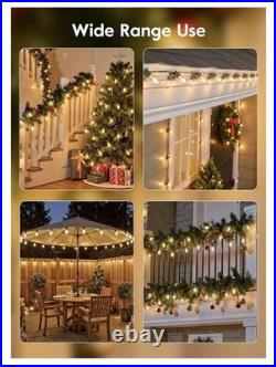 Vintage C9 LED Christmas Lights Outdoor, 150 Ft, 150 Shatterproof Warm White