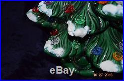 Vintage Ceramic Christmas Tree Atlantic Mold 23 Lighted