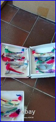 Vintage Chenille Birds and Original Box Last 7 Boxes of 12 Birds