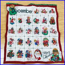 Vintage Christmas Countdown Advent Calendar Handmade