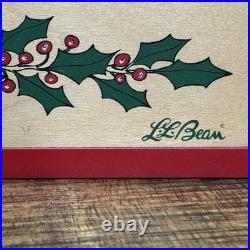 Vintage Christmas L. L. Bean Advent Calendar Wood 1990's original box for storage Vintage Christmas L. L. Bean Advent Calendar Wood 1990's original box for storage