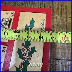Vintage Christmas L. L. Bean Advent Calendar Wood 1990's original box for storage Vintage Christmas L. L. Bean Advent Calendar Wood 1990's original box for storage