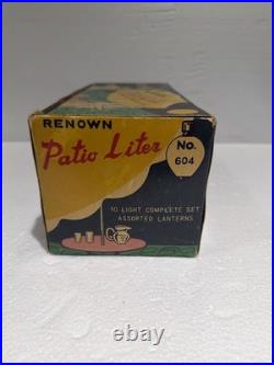 Vintage Christmas Lights Renown Patio Lites Eastern Bulbs Chinese Lantern RARE
