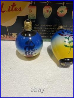 Vintage Christmas Lights Renown Patio Lites Eastern Bulbs Chinese Lantern RARE