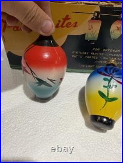 Vintage Christmas Lights Renown Patio Lites Eastern Bulbs Chinese Lantern RARE