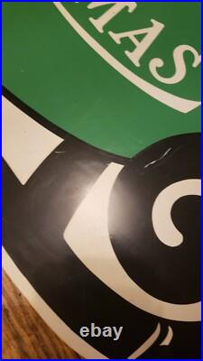 Vintage Christmas Santa Sleigh Reindeer Plastic Yard Sign Art Vintage Christmas Santa Sleigh Reindeer Plastic Yard Sign Art