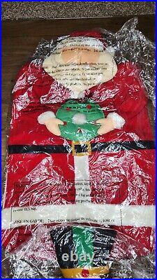 Vintage Costco Christmas Holiday Chair Covers Set Of 6 3D Aplique Plush Rare