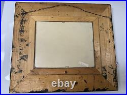Vintage Currier & Ives Winter Road Etched Resin Art Wall Decor in 17x15 Frame