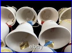 Vintage De Grazia Bells 1983-1998 Pottery Annual Hanging Ornaments LOT of 15